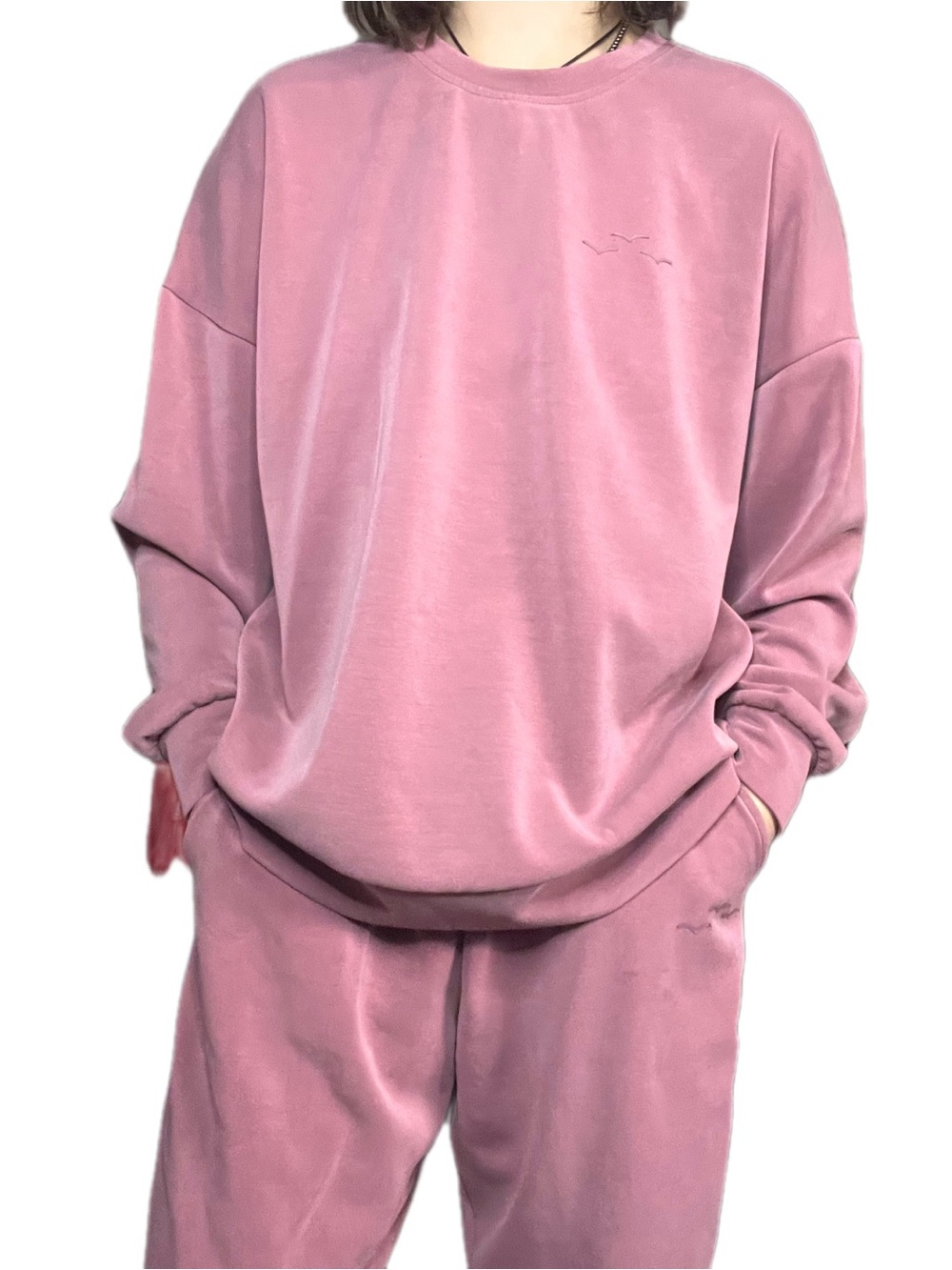 Lazypants Dusty Pink 2-Piece Relaxed Sweatsuit
